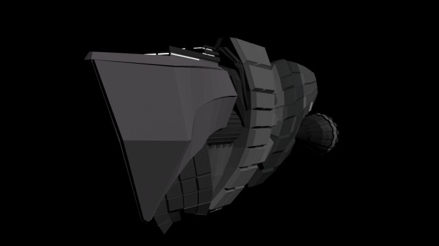 Low poly spacecraft