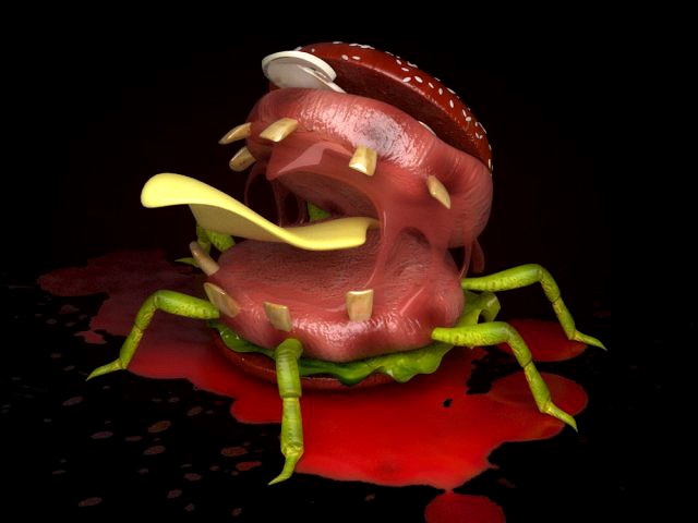 Burgers Halloween blood Burger Monster scary Burger