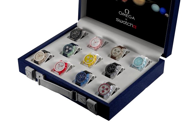 Swatch X Omega MoonSwatch Full collection Briefcase