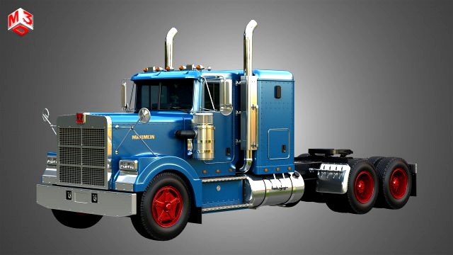 57P Semi Truck - Small Sleeper Truck - Vintage Version