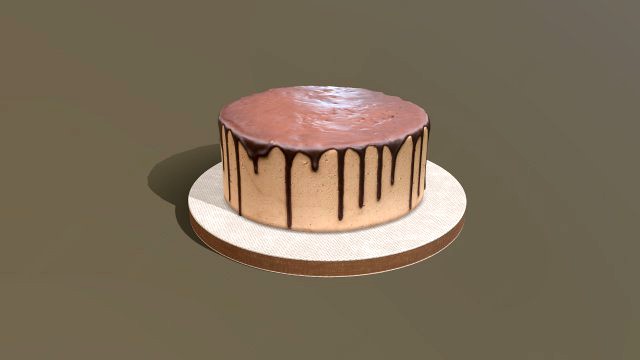 Plain Chocolate Drip Cake