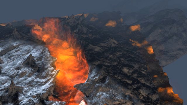 Volcanic Eruption PBR 3D