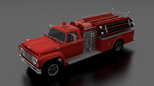 F-Series F-800 FireTruck Unmarked 1964