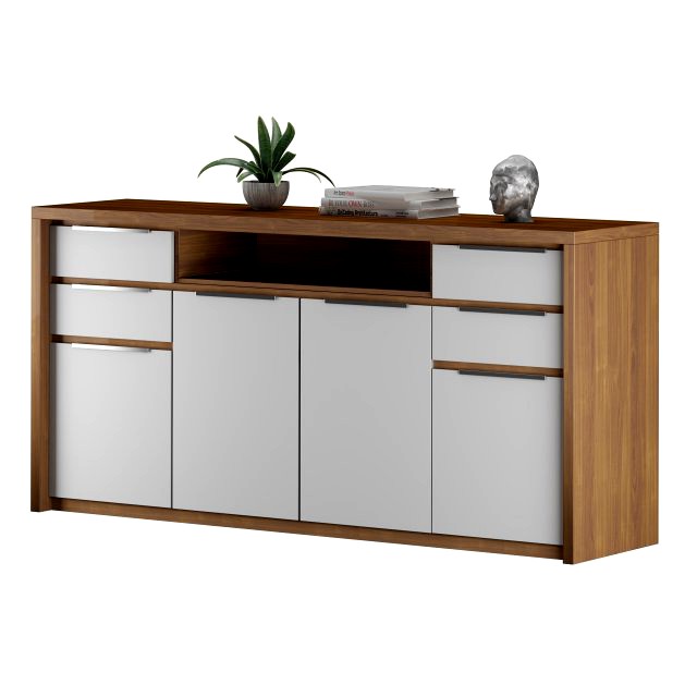 Buffet sideboard table with decoration set