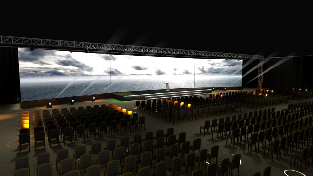 Led stage meeting event