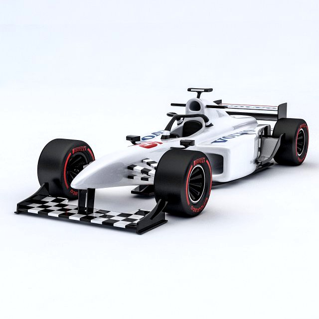 3D Formula 1 car model 10