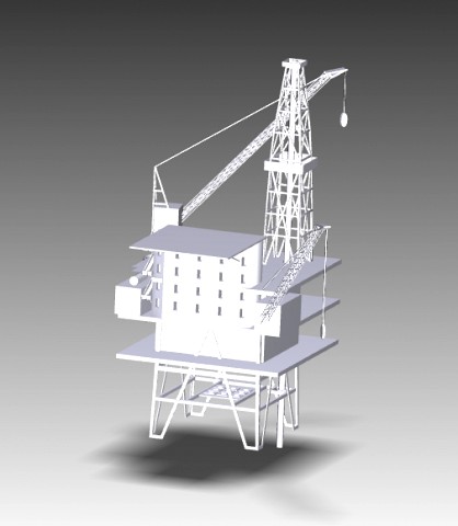 Oil mining platform