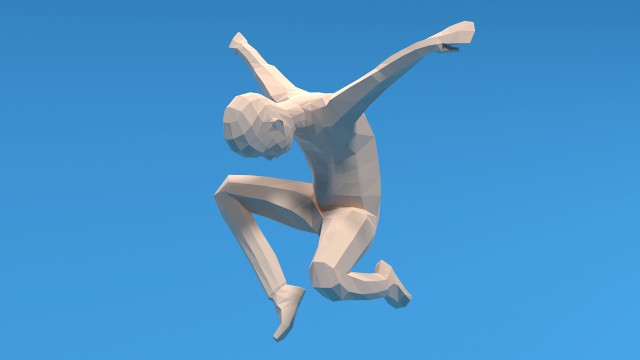Low Poly Kid Jumping
