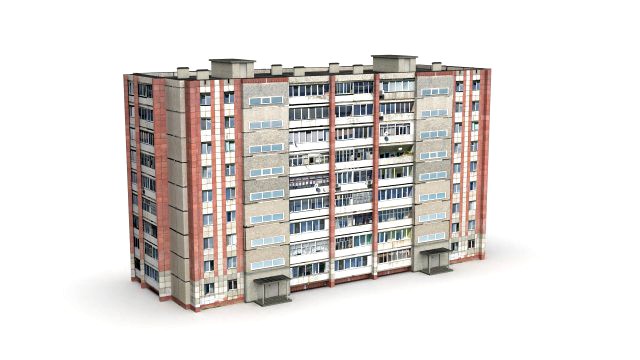 Nine-storey residential building