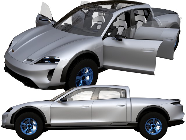 Taycan Pick-Up Truck Concept