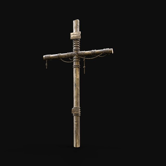 WOODEN CROSS BIBLICAL JESUS CHRIST GOD SYMBOL TORMENT DEVICE