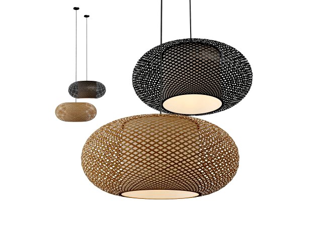 Rattan Pendant Light vol 3