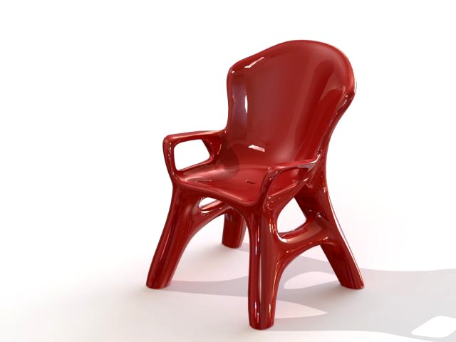 Organic Chair Red