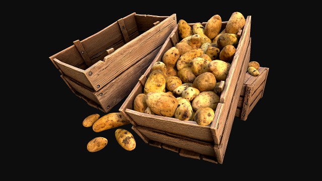 Potato Box Crate Stand