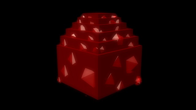 Dragon Egg Minecraft model Low-poly