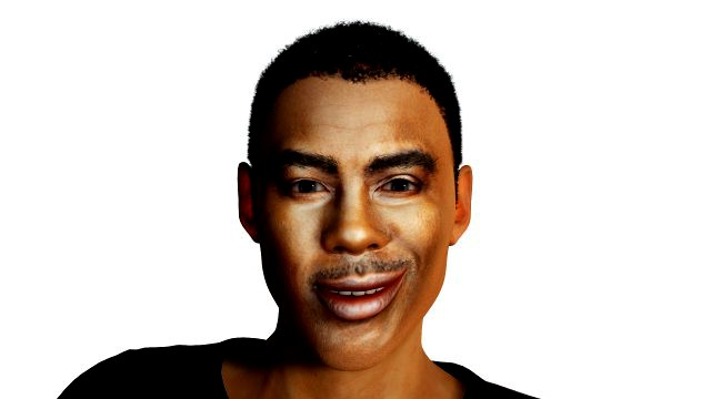 Chris Rock 3D Rigged model ready for animation Modeling for comedian Chris Rock Animation facility