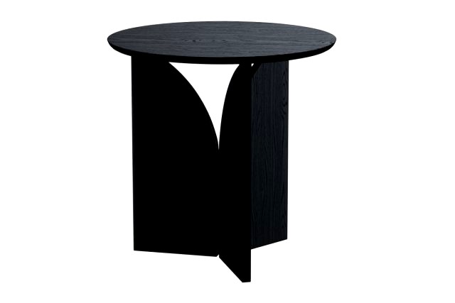 ETHNICRAFT FIN BLACK SIDE TABLE