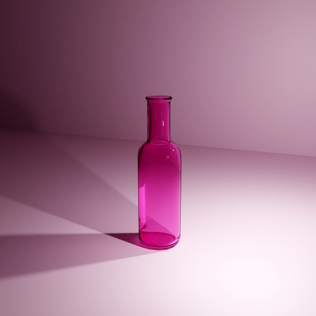 Pink bottle