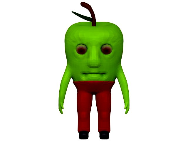 Cartoon Green Apple
