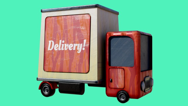 Cartoon Delivery Truck