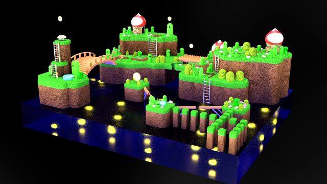 Mundo Mario - Medium Poly