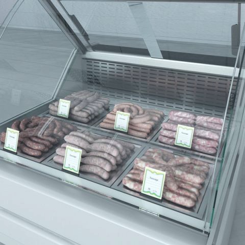 Refrigerated Showcase with meat products 9