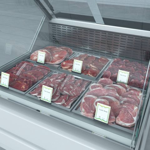 Refrigerated Showcase with meat products 11