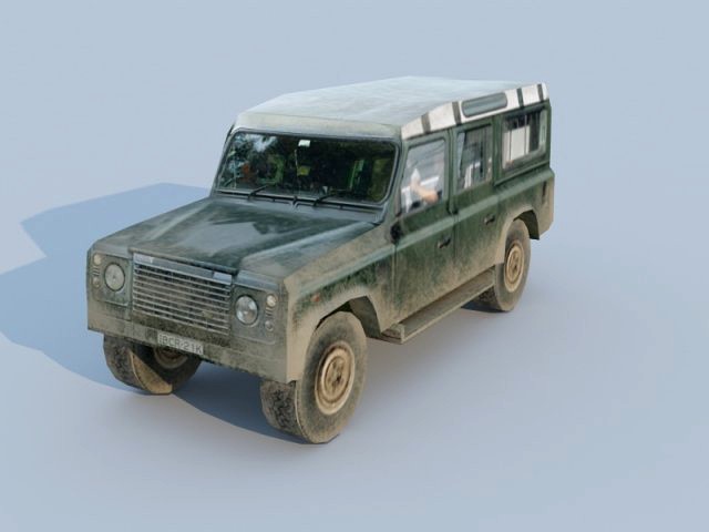 Land Rover car low-poly