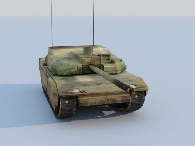 Leclerc tank Low -poli
