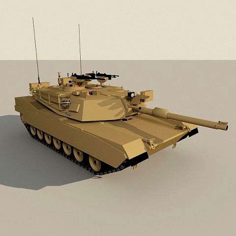 Abrams Low-poly base model