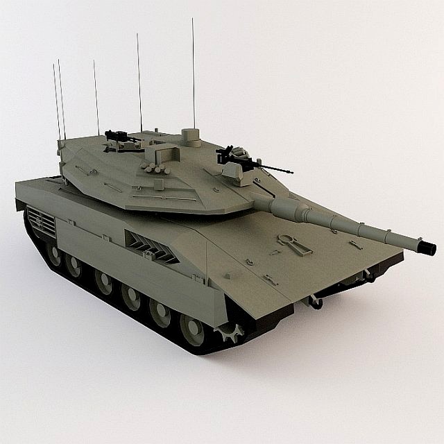 Merkava MK IV low poly