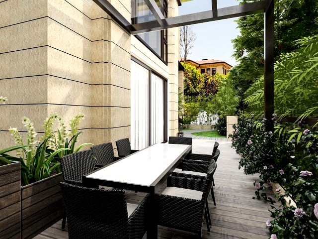 Modern balcony