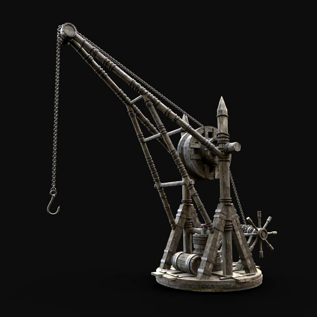 CRANE HEAVY CARGO LOAD LIFT CONSTRUCTION NEXTGEN MEDIEVAL