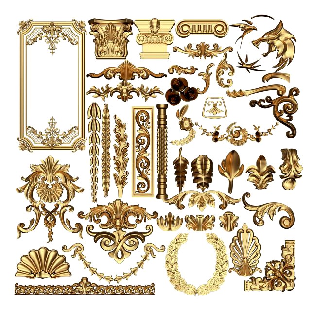 Collection of 40 Classic Carvings 01
