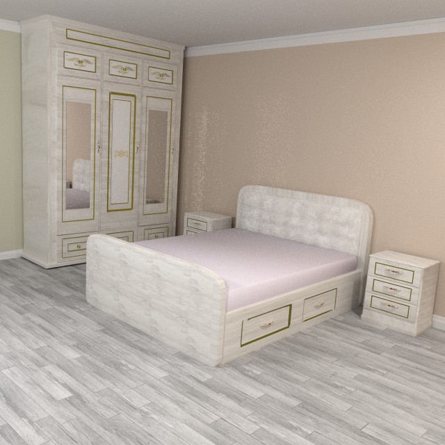 Bedroom in a classic style