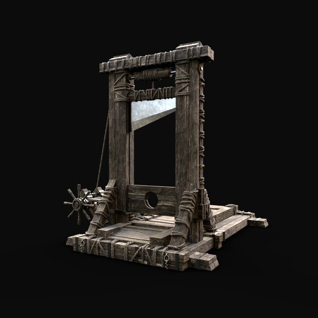 GUILLOTINE TORTURE EXECUTION TORMENT TOOL AAA CONSTRUCTION