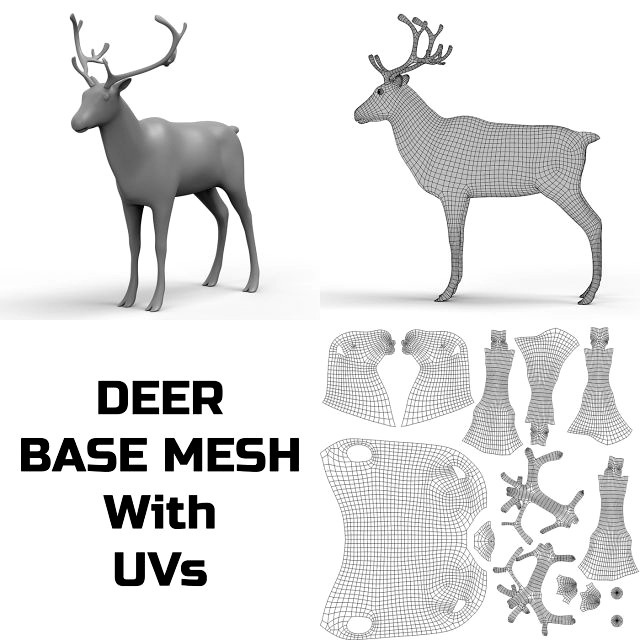 Deer Base Mesh