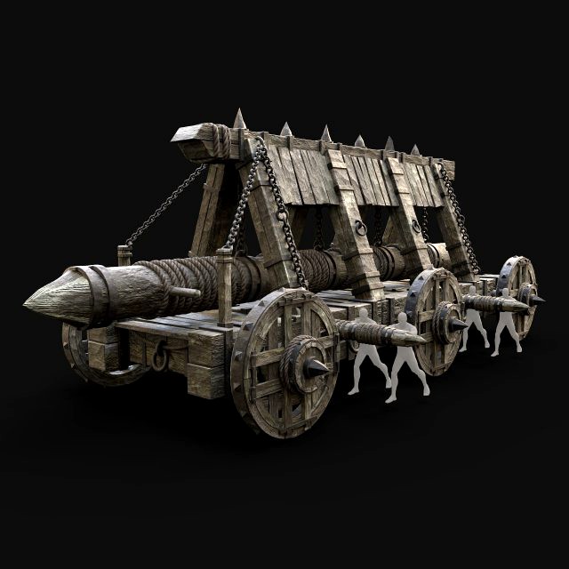 WAR MACHINE BATTERING RAM MEDIEVAL SIEGE WAR BATTLE