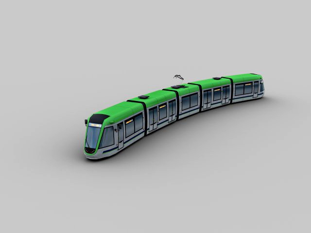 Low Poly Tram 13