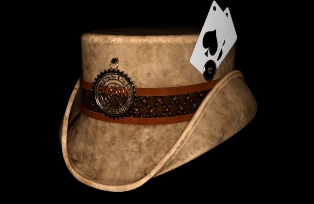 Steampunk Hat old card