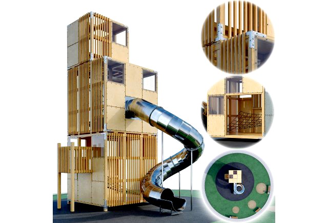 Childrens play complex Tower
