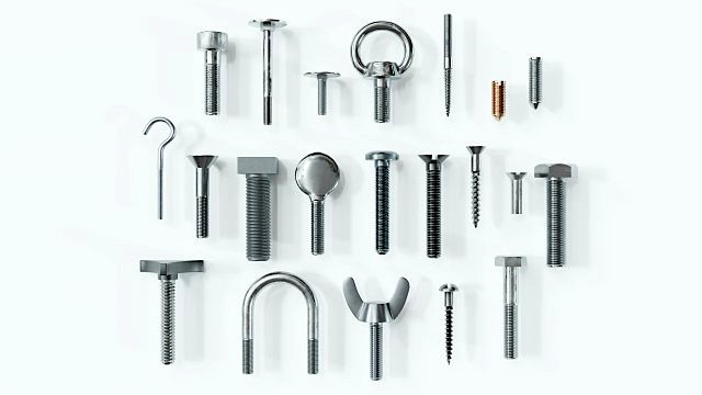 Collection of 21 bolts and screws
