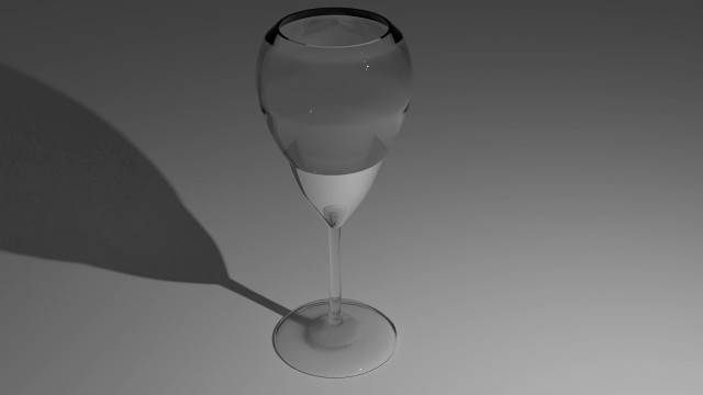 Glass goblet