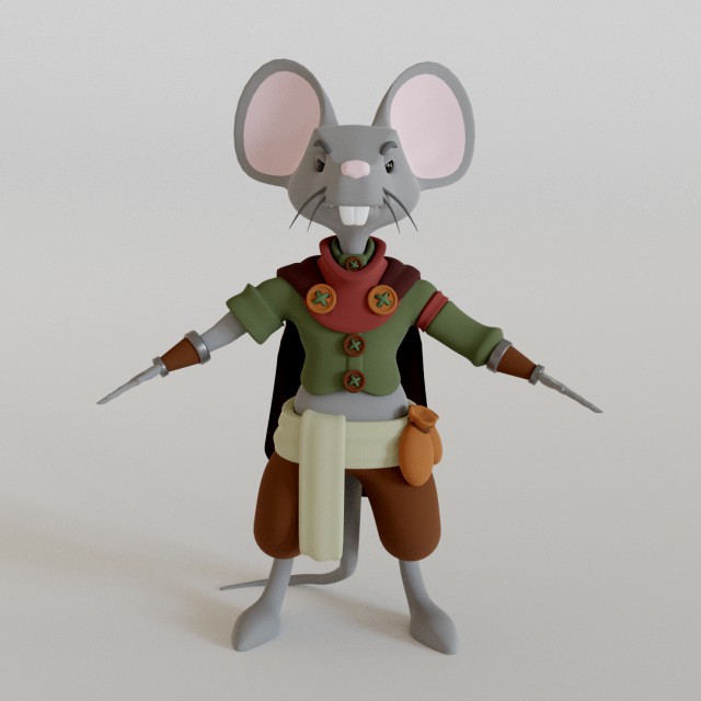 Mouse animal character