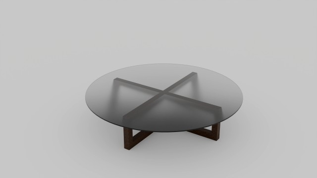 Modern glass table 3D