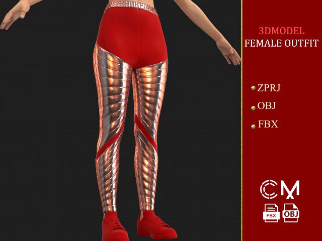 Outfit Female Marvelous Designer And Clo3d