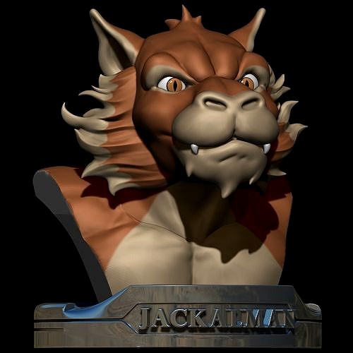 Jackalman Bust Villain from Thundercats fanart by CG Pyro FREE | 3D