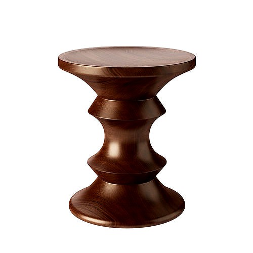 Eames Walnut Stool by Vitra