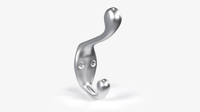 Coat Wall Hook - Silver