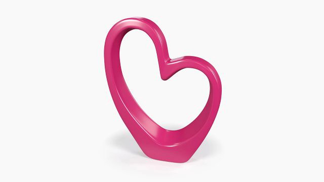 heart sculpture interior decor